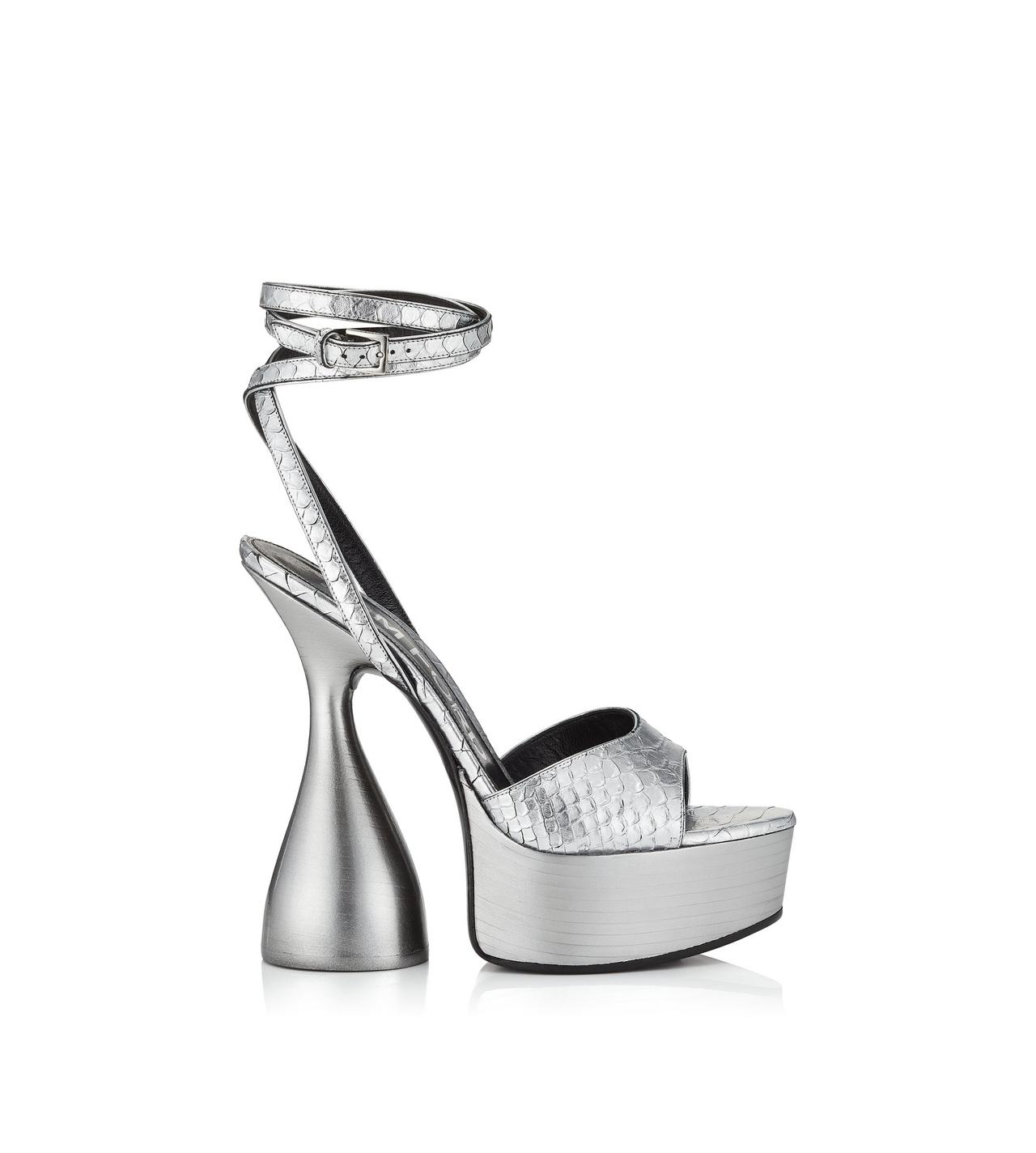 Tom ford store silver heels