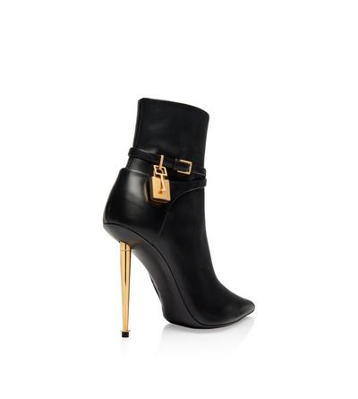 LEATHER PADLOCK ANKLE BOOT image number 2