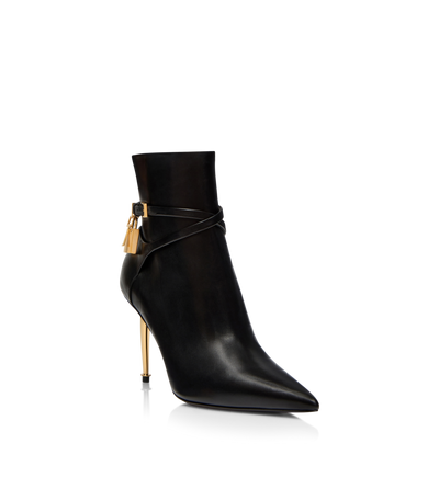 85MM LEATHER PADLOCK ANKLE BOOT image number 1