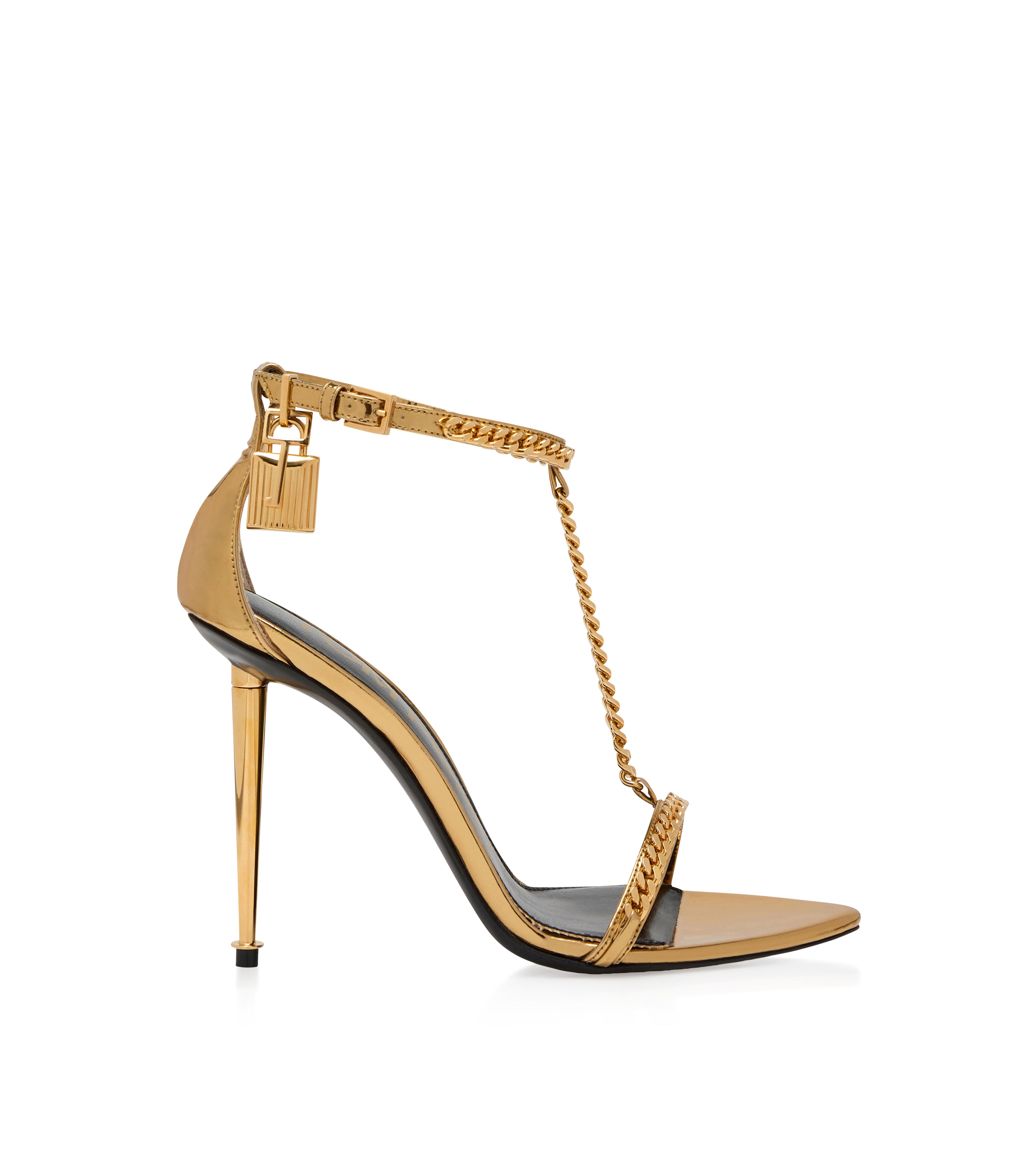 Gold tom ford discount sandals