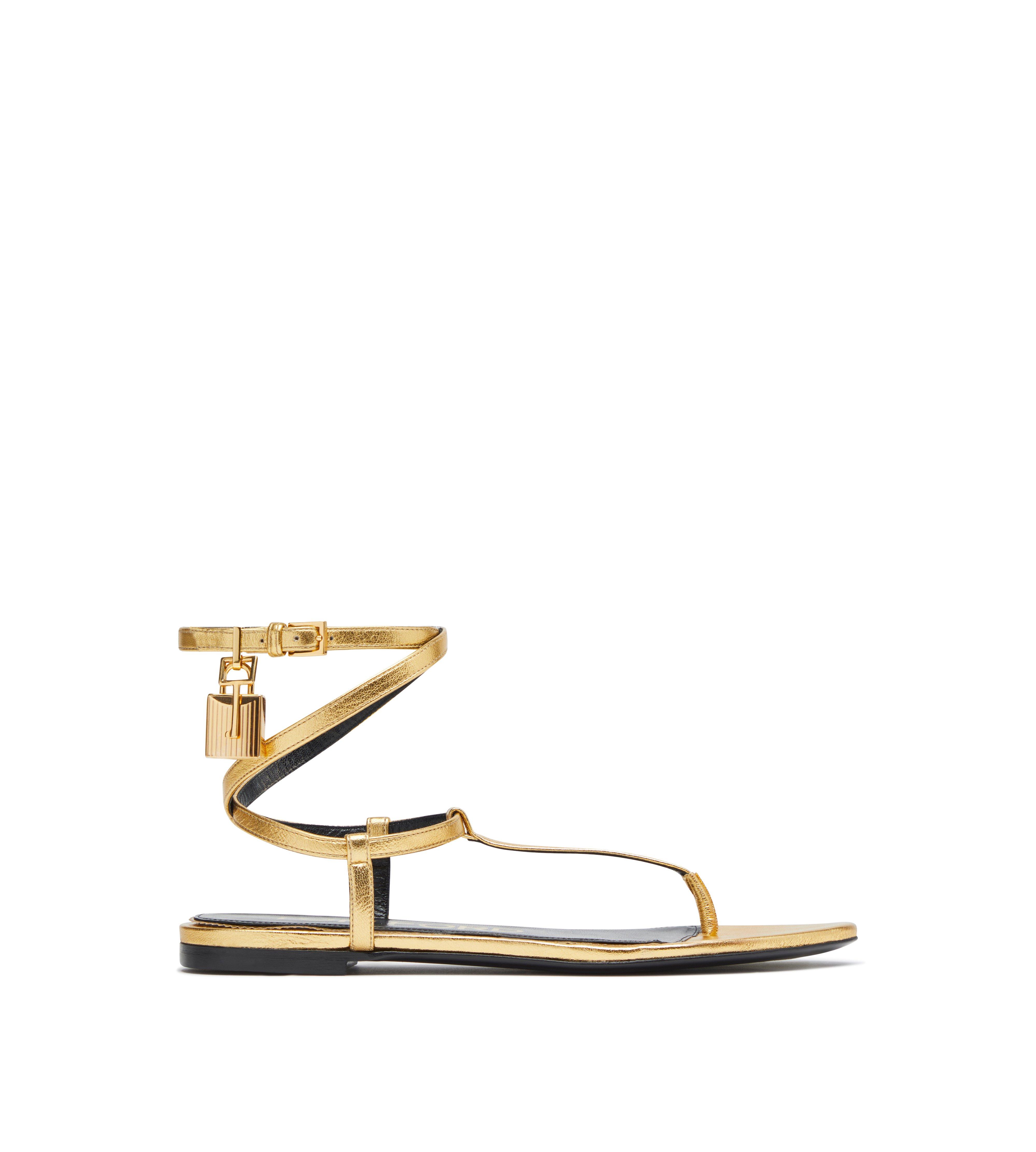 Tom ford rose gold padlock online sandal