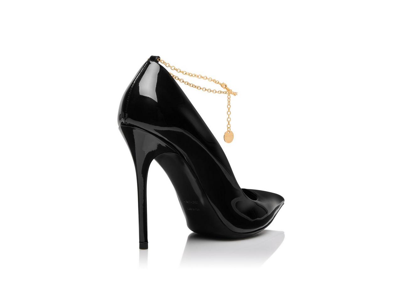 PATENT LEATHER CHAIN PUMP image number 2