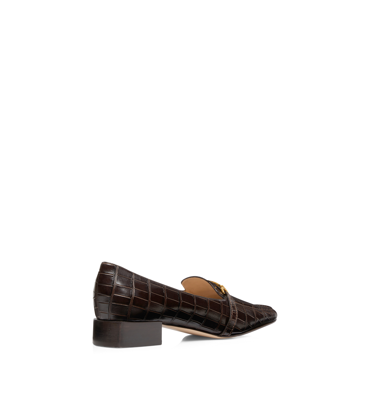 STAMPED CROCODILE LEATHER WHITNEY LOAFER image number 2