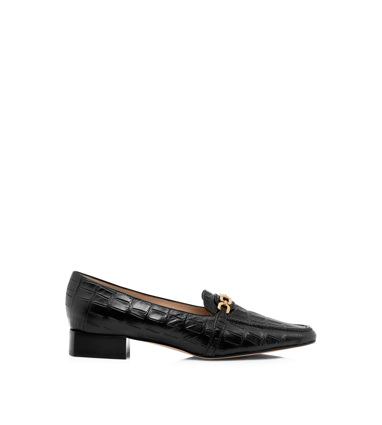 STAMPED CROCODILE LEATHER WHITNEY LOAFER image number 0