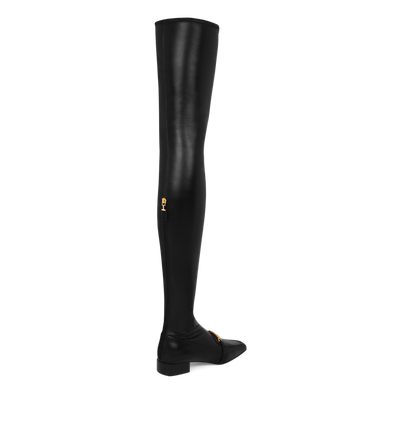 STRETCH NAPPA AND CALF LEATHER WHITNEY OVER THE KNEE BOOT image number 2