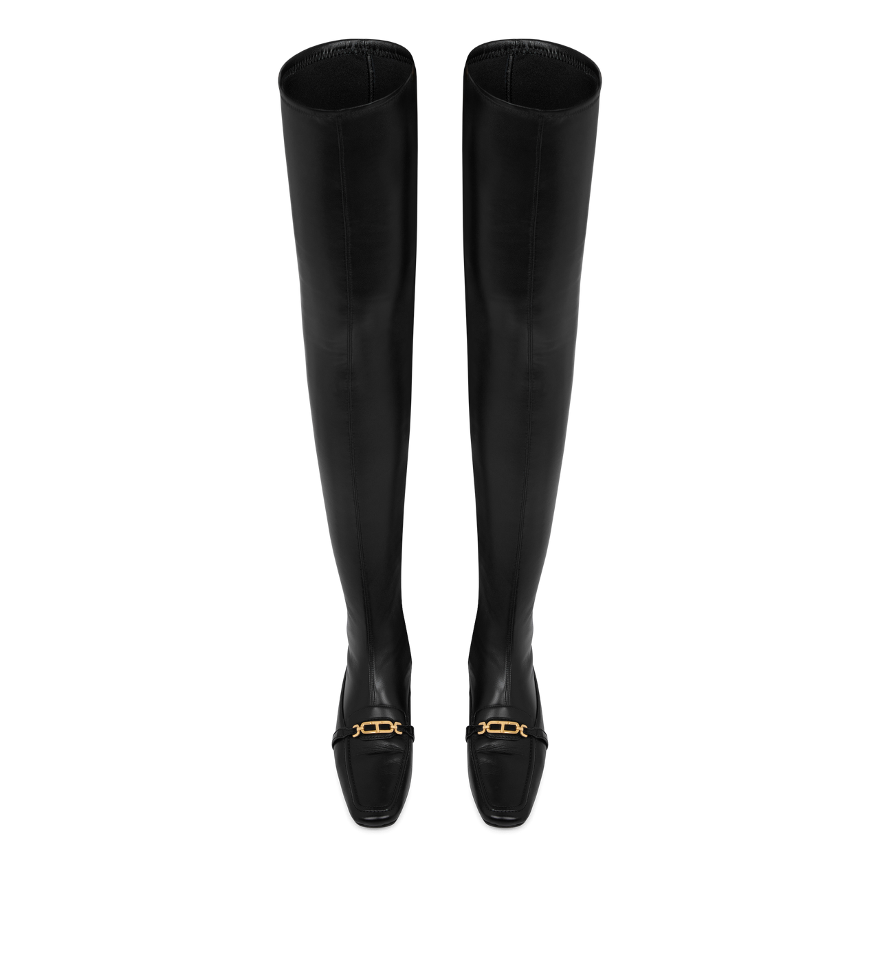 STRETCH NAPPA AND CALF LEATHER WHITNEY OVER THE KNEE BOOT image number 3