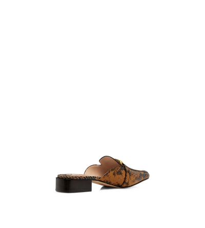 STAMPED PYTHON LEATHER WHITNEY SLIPPER image number 2