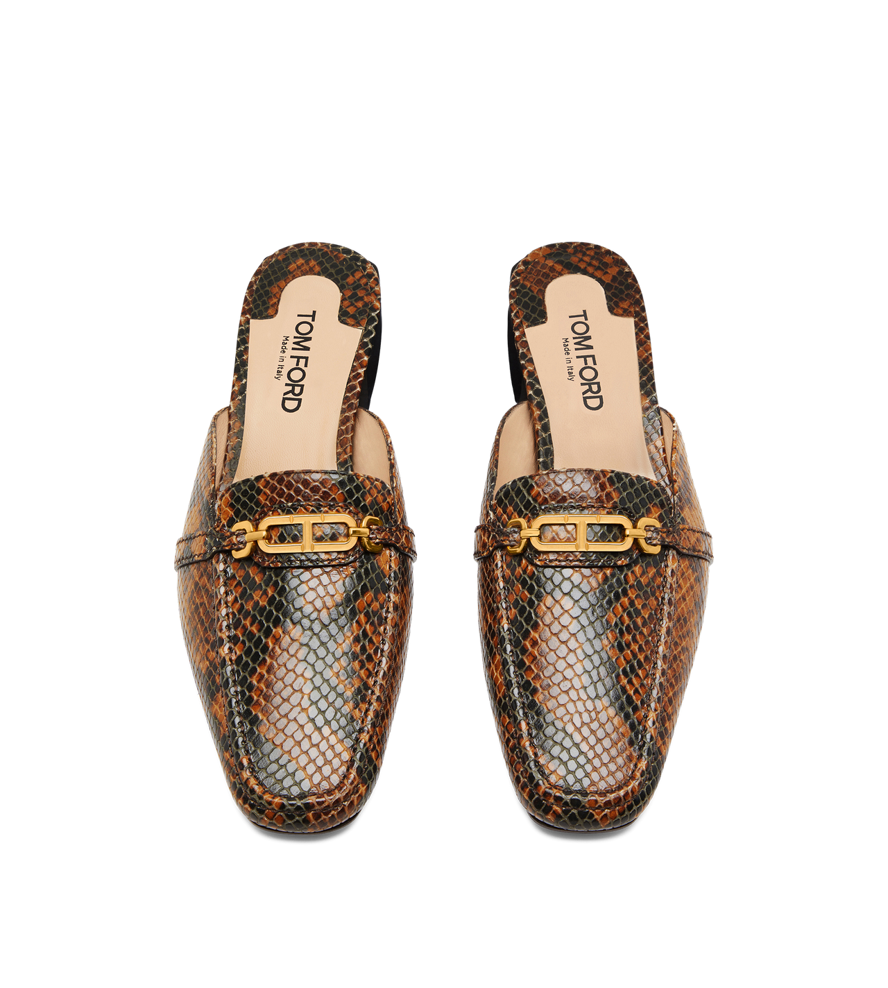 STAMPED PYTHON LEATHER WHITNEY SLIPPER image number 3