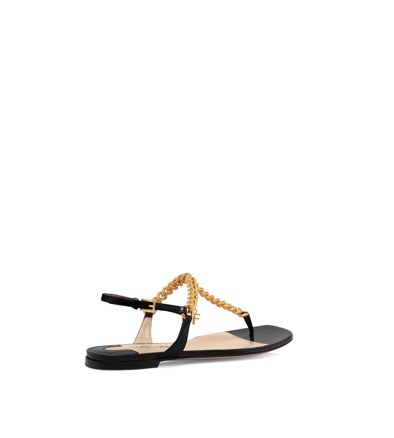 SHINY LEATHER ZENITH THONG SANDAL