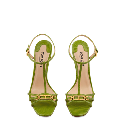 STAMPED LIZARD LEATHER WHITNEY SANDAL image number 3