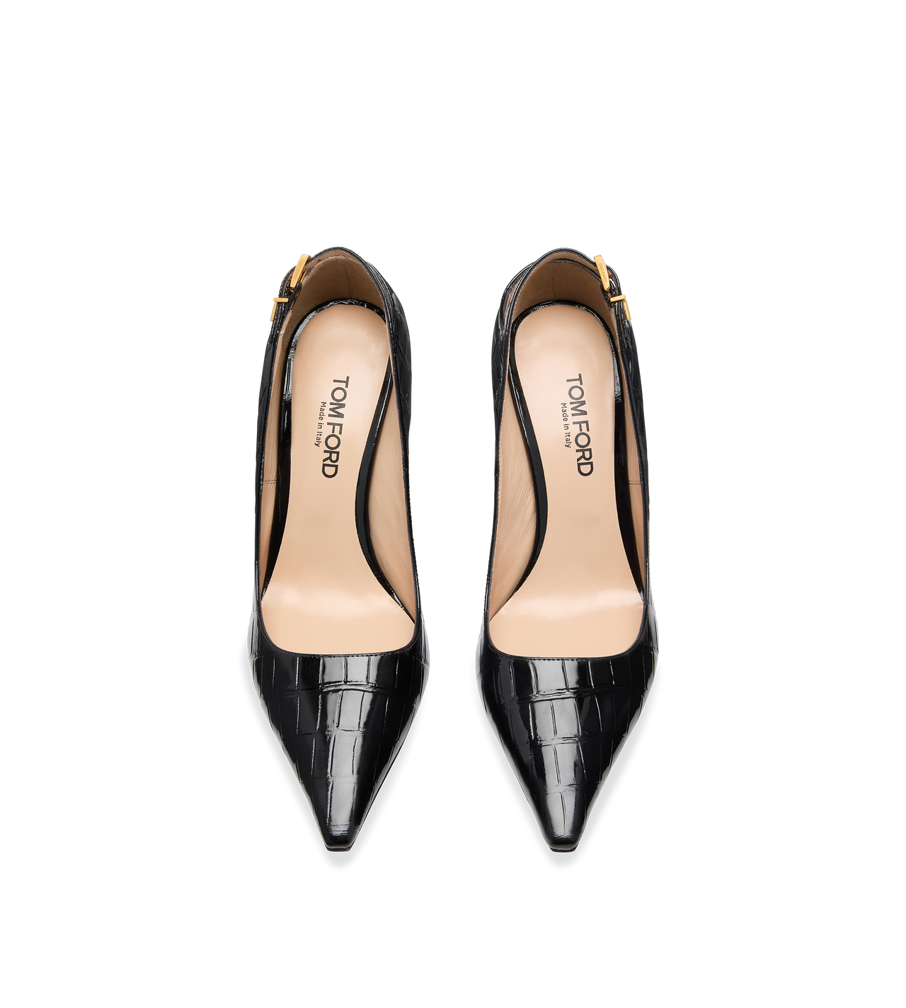 STAMPED CROCODILE LEATHER ANGELINA PUMP image number 3