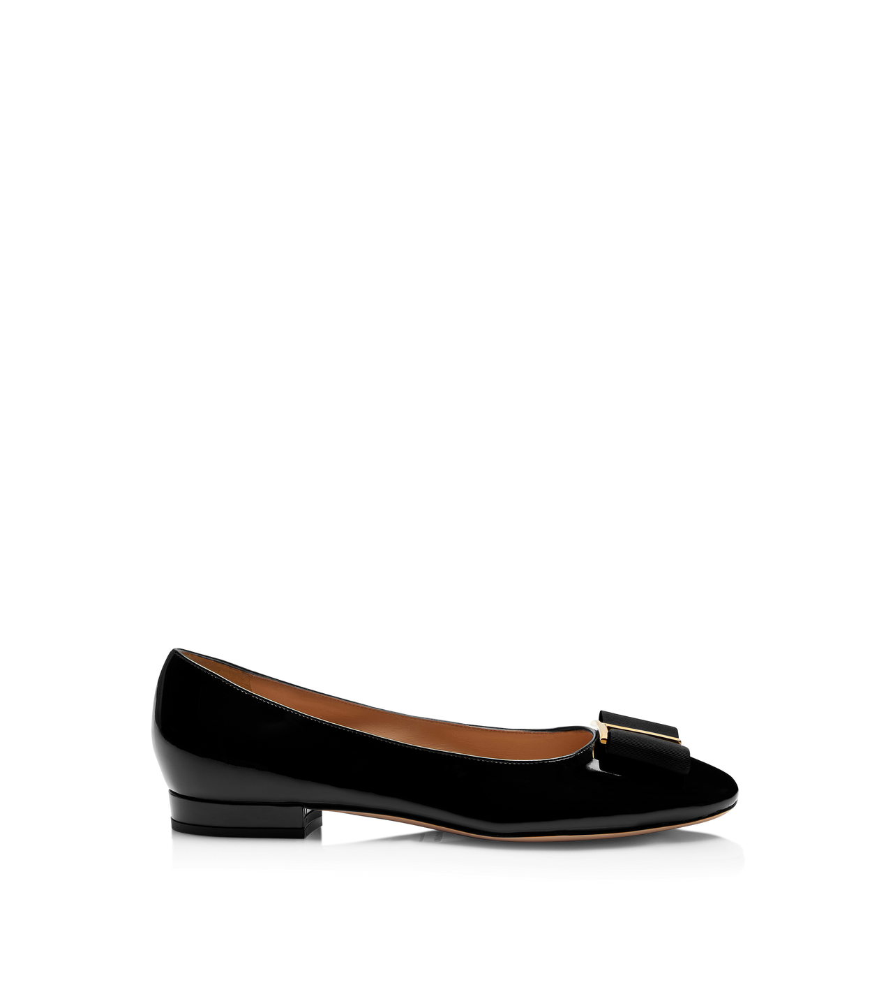 LEATHER AND GROS GRAIN AUDREY BALLERINA FLAT image number 0