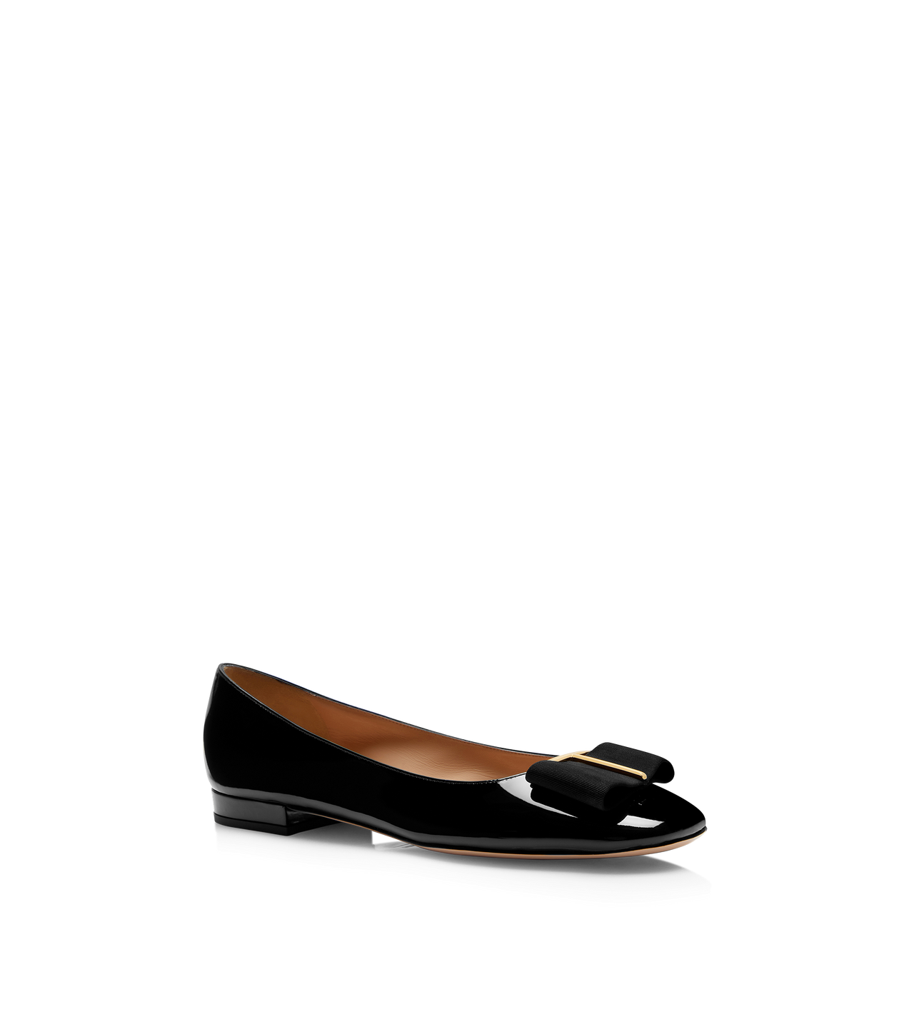 LEATHER AND GROS GRAIN AUDREY BALLERINA FLAT image number 1