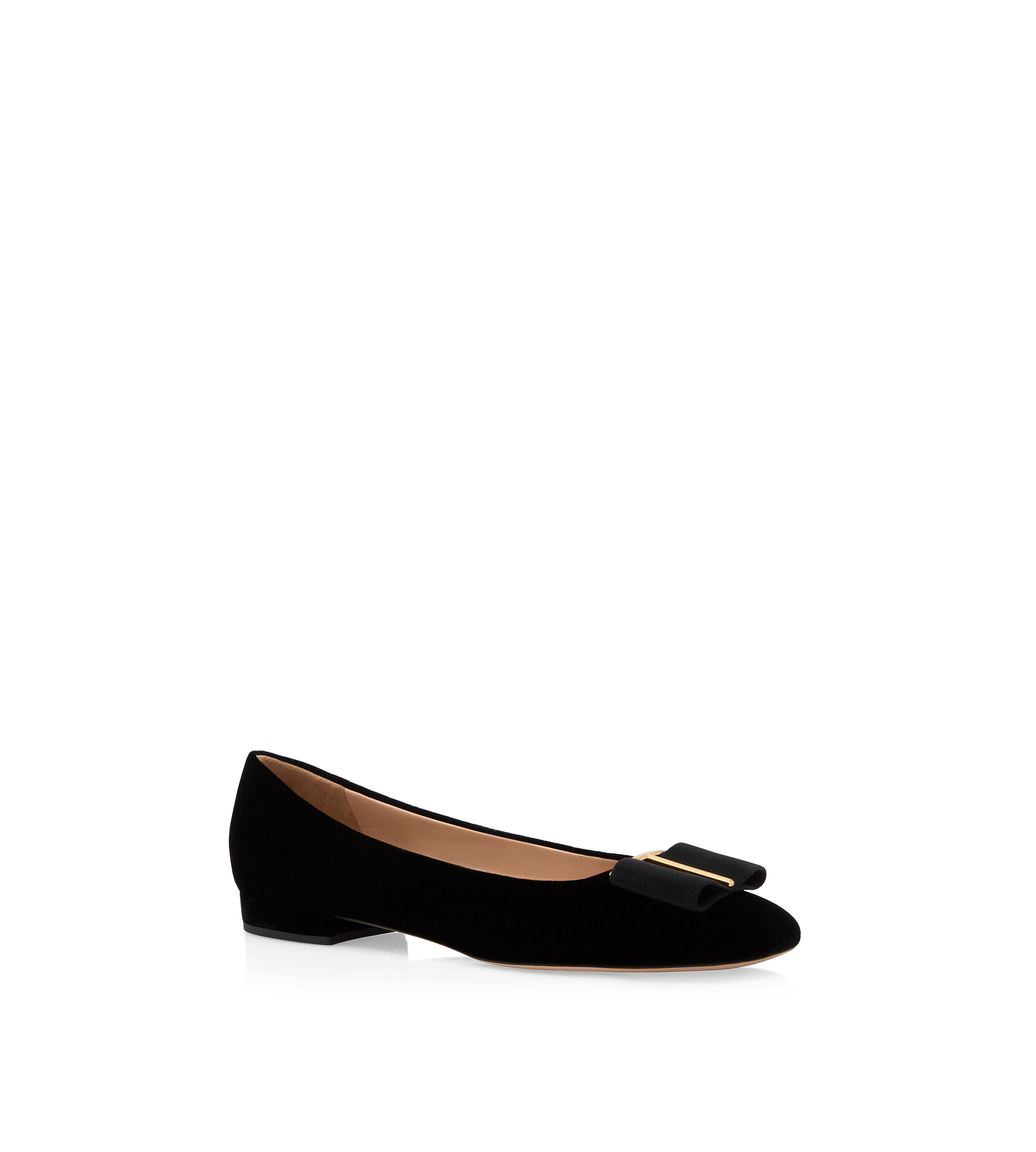 VELVET AND GROS GRAIN AUDREY BALLERINA FLAT