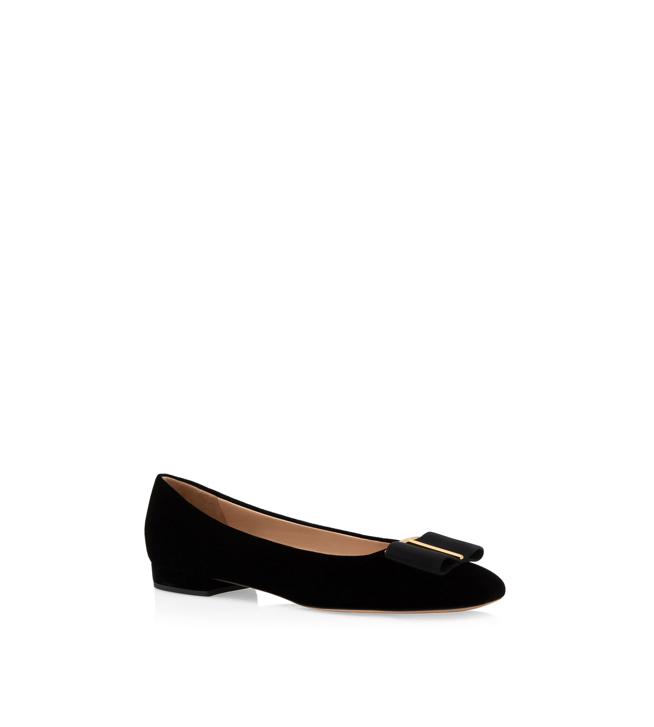 VELVET AND GROS GRAIN AUDREY BALLERINA FLAT image number 1