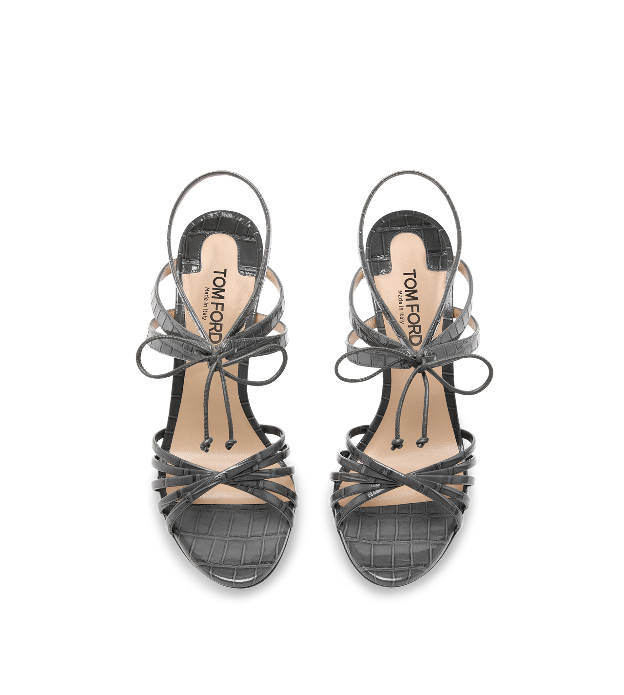 STAMPED CROCODILE LEATHER ANGELICA SANDAL image number 3