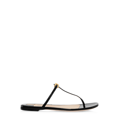 PATENT LEATHER WHITNEY THONG SANDAL image number 0