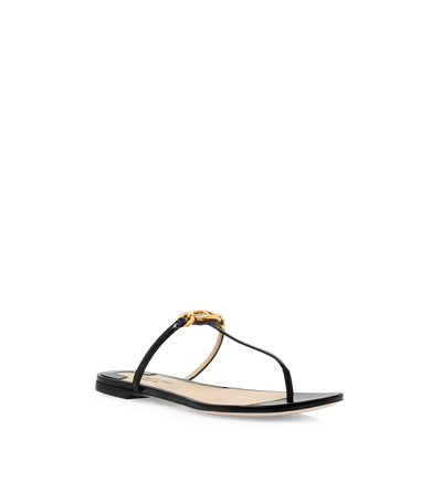 PATENT LEATHER WHITNEY THONG SANDAL image number 1