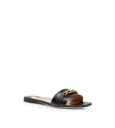 LEATHER WHITNEY SLIDE image number 1