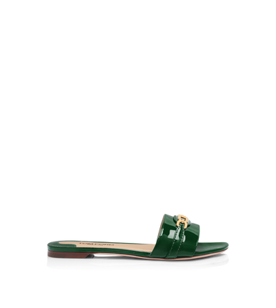 PATENT LEATHER WHITNEY SLIDE image number 0