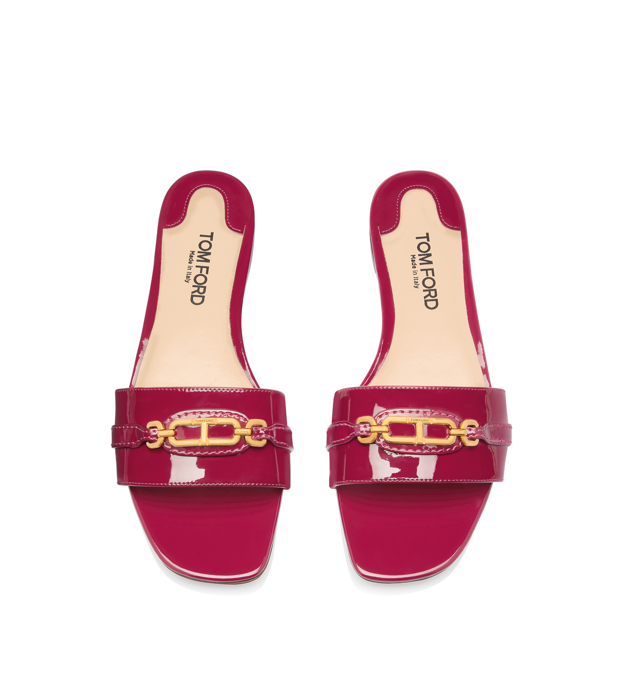 PATENT LEATHER WHITNEY SLIDE image number 3