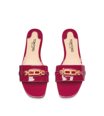 PATENT LEATHER WHITNEY SLIDE image number 3