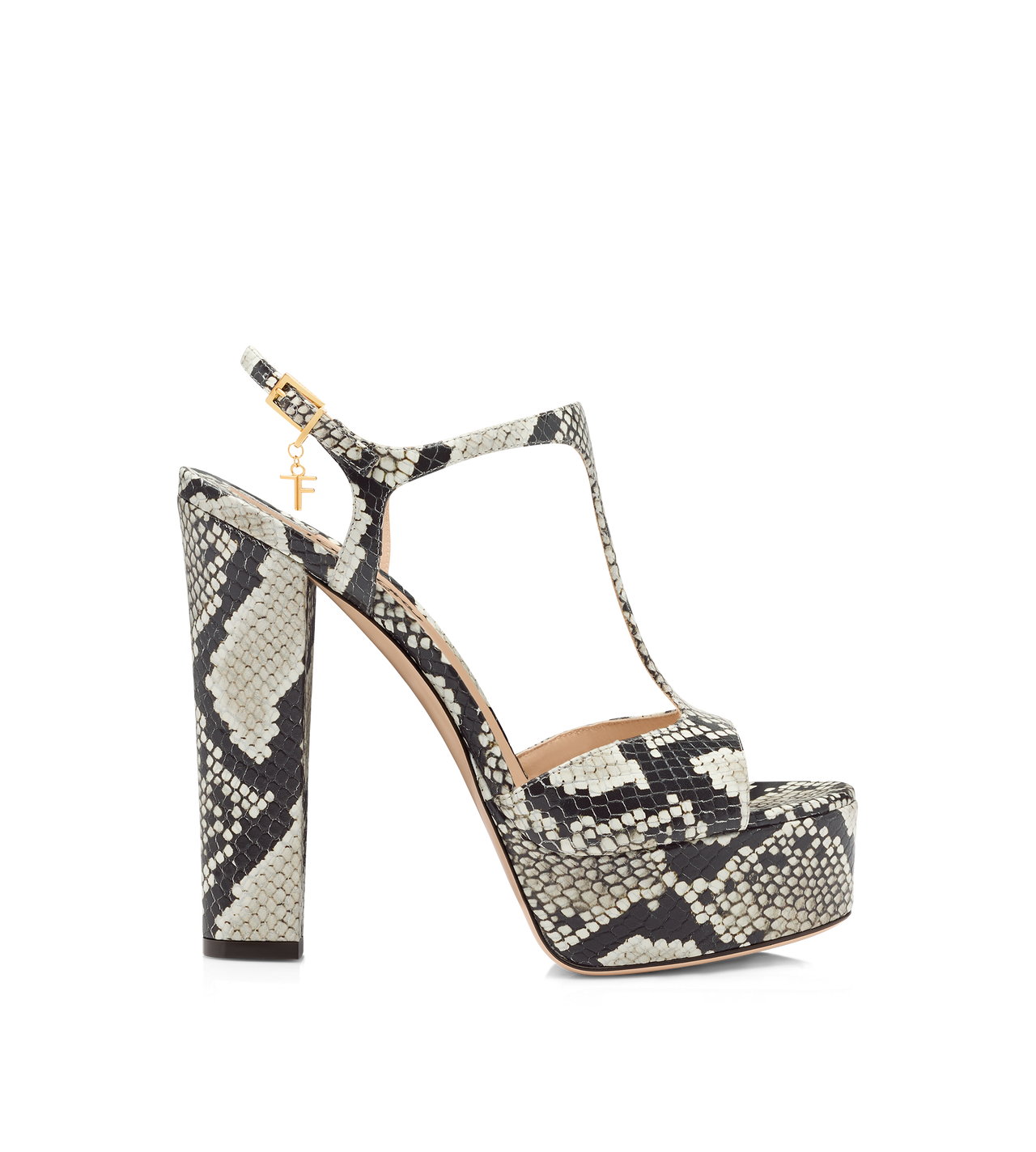 PRINTED PYTHON ANGELINA SANDAL image number 0
