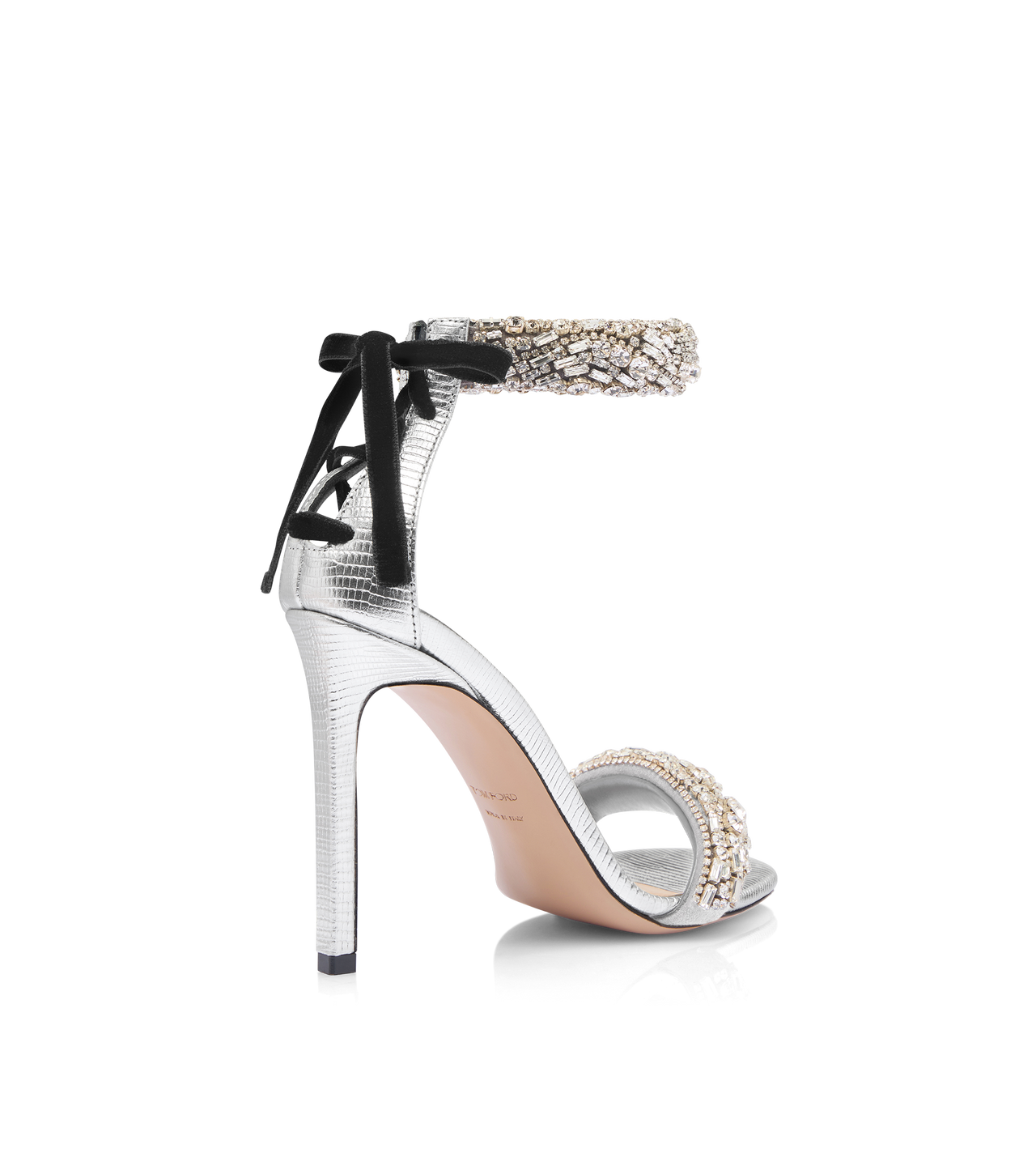 サンダル・ミュール TOM FORD COCONUT PRINT GLOSSY LEATHER SANDAL W3395-LKD002X_1N001_OS_D