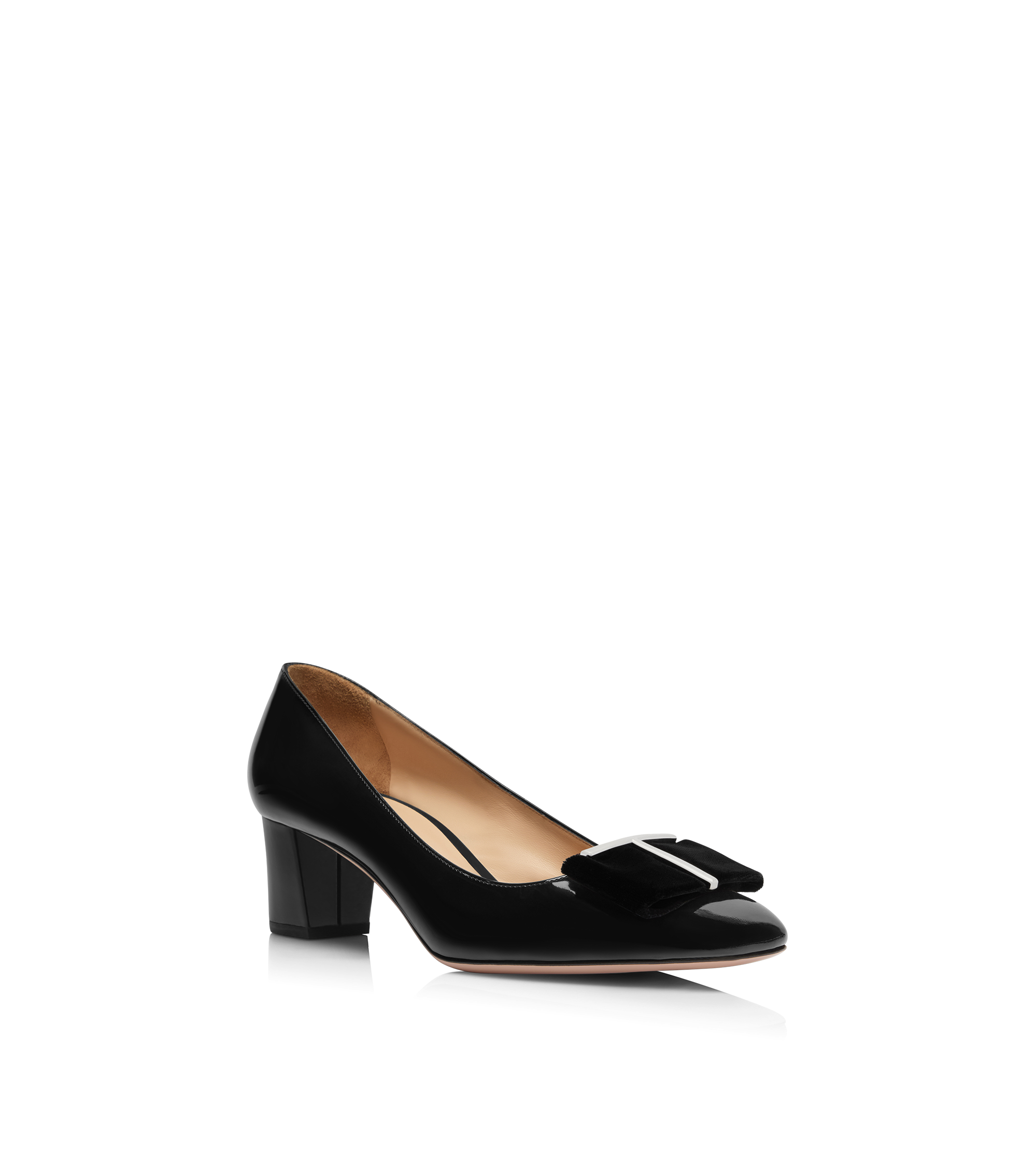 PATENT LEATHER AND VELVET AUDREY PUMP | Tom Ford Fashion