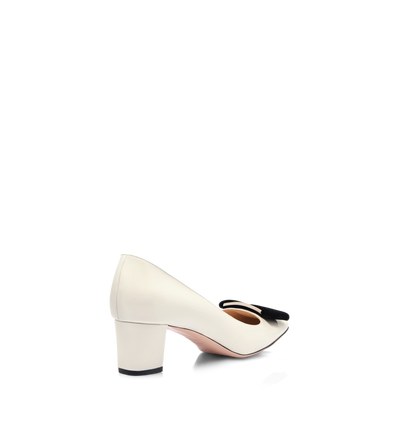 PATENT LEATHER AND VELVET AUDREY PUMP image number 2