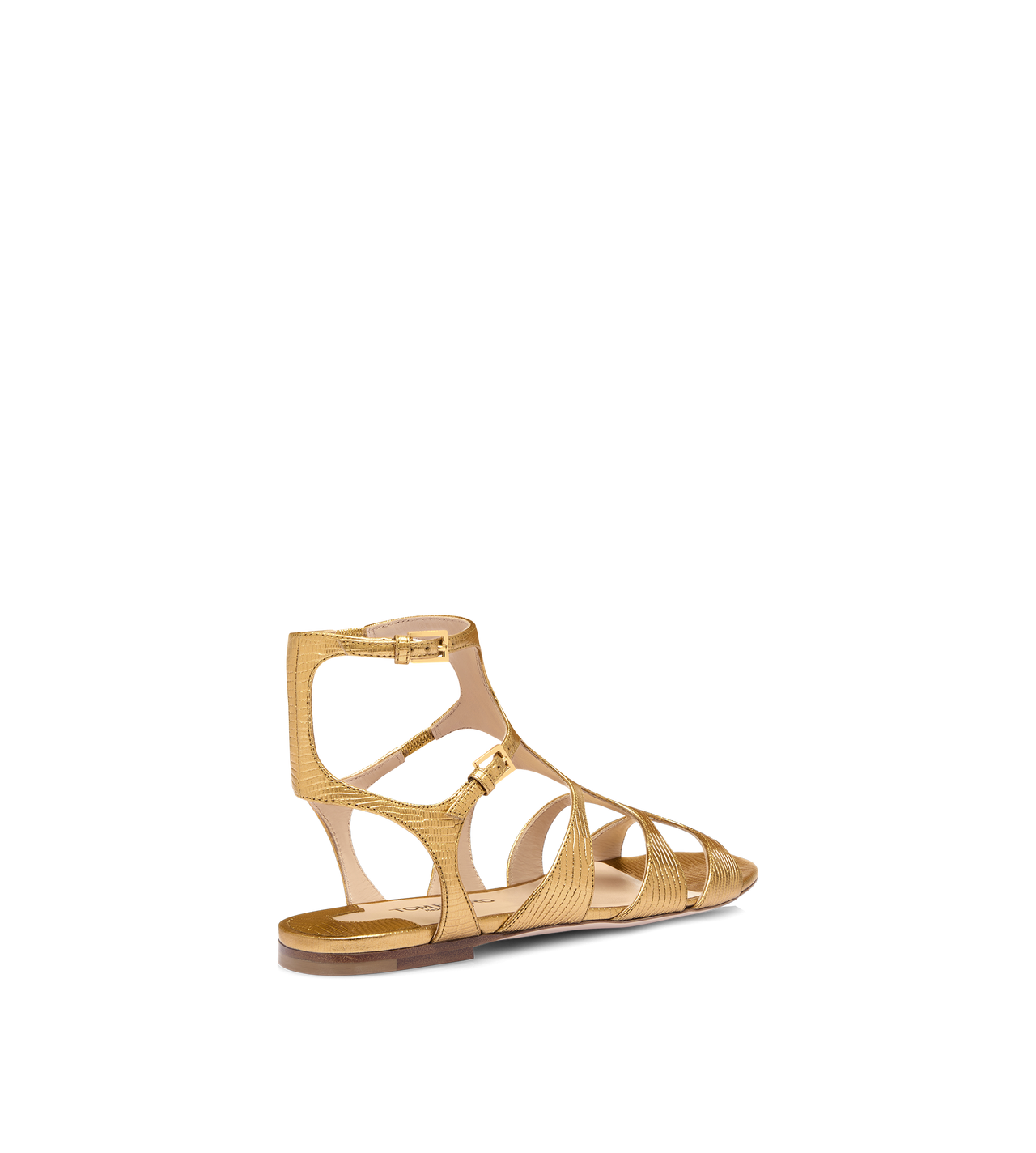 LAMINATED PRINTED LIZARD PARADIS SANDAL image number 2