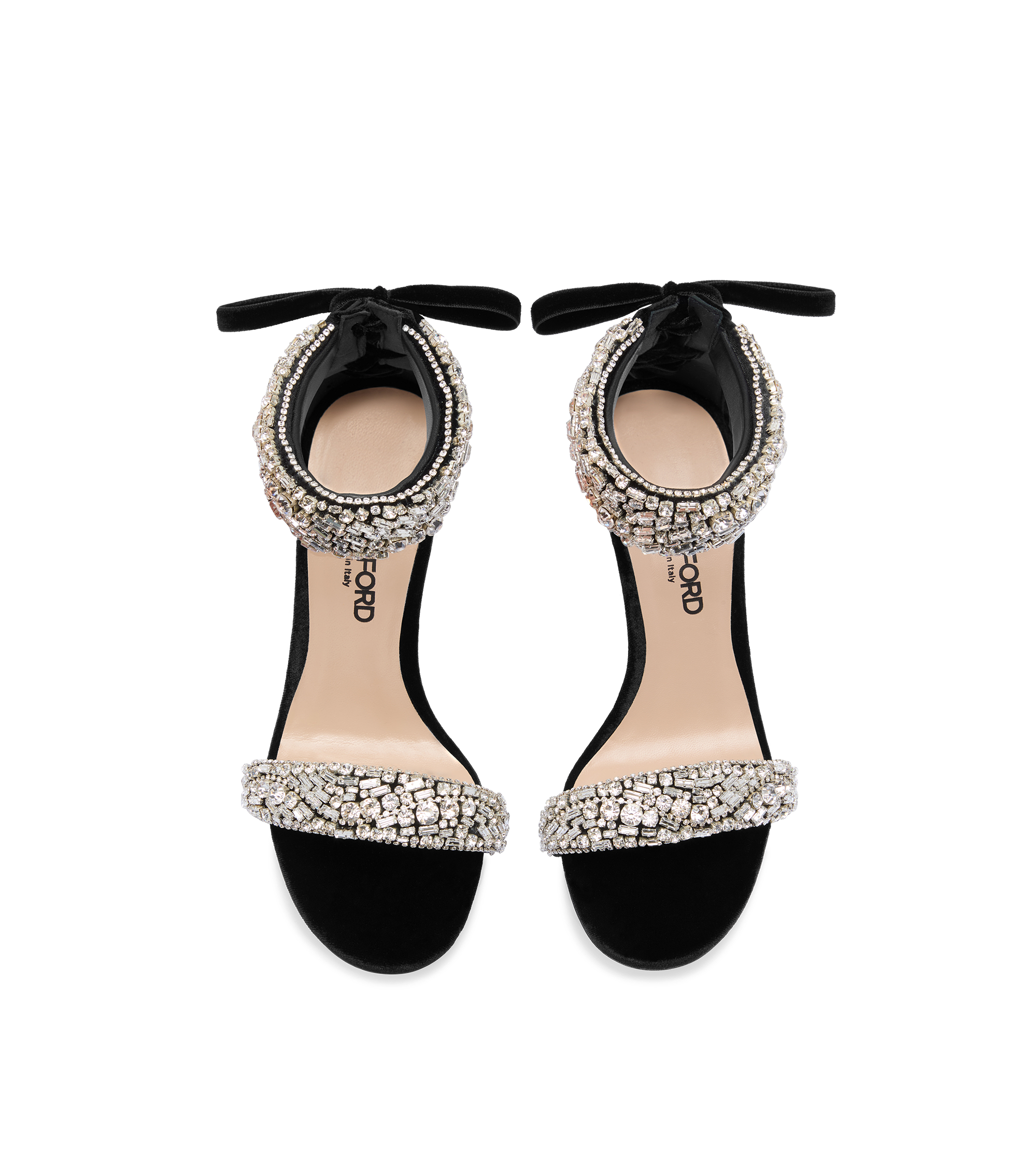 サンダル・ミュール Tom Ford Sandalo SHINY LEATHER PADLOCK POINTY NAKED SANDAL | Tom Ford Fashion