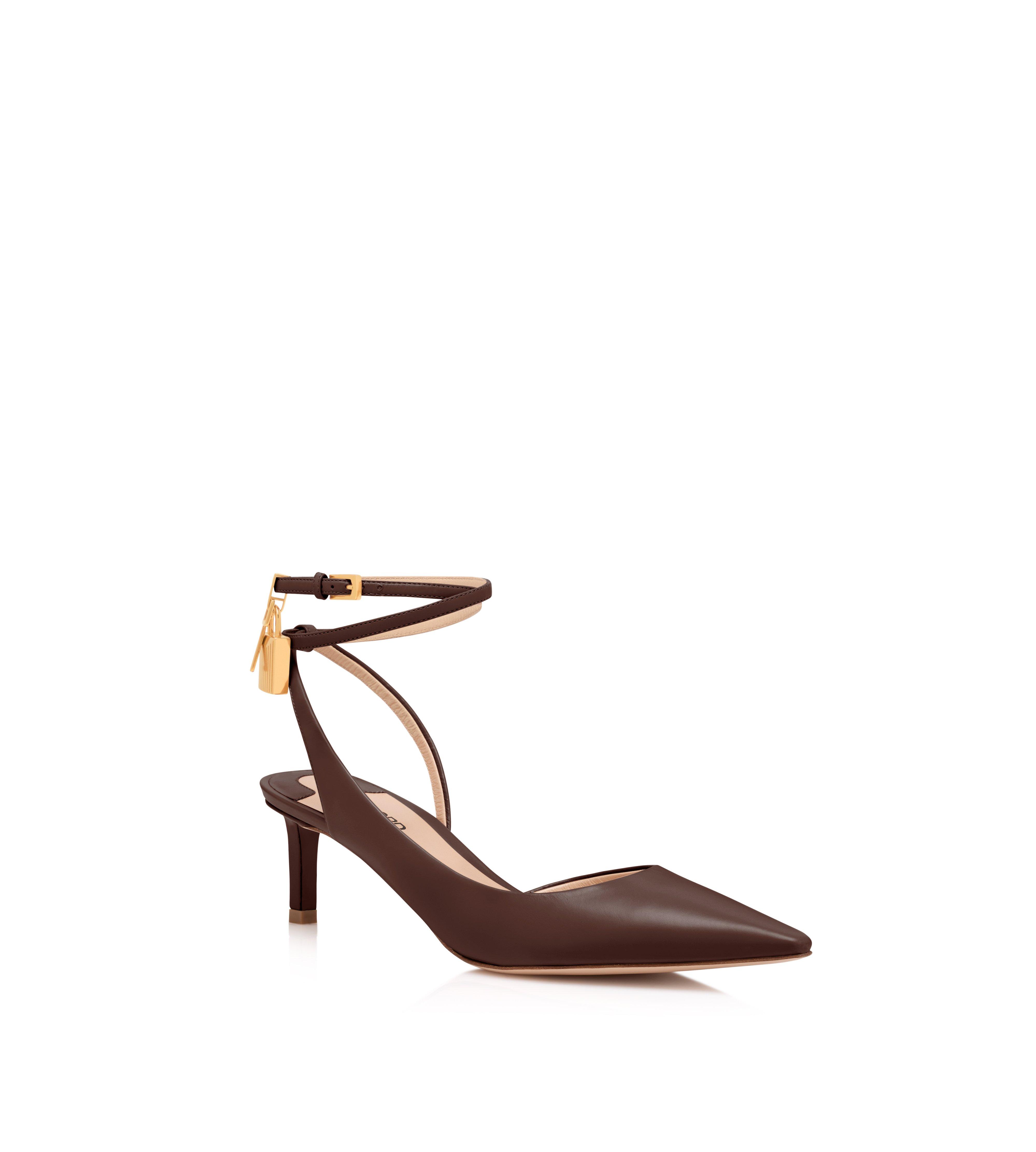 LEATHER PADLOCK SLINGBACK