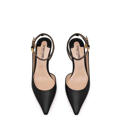LEATHER PADLOCK SLINGBACK image number 3