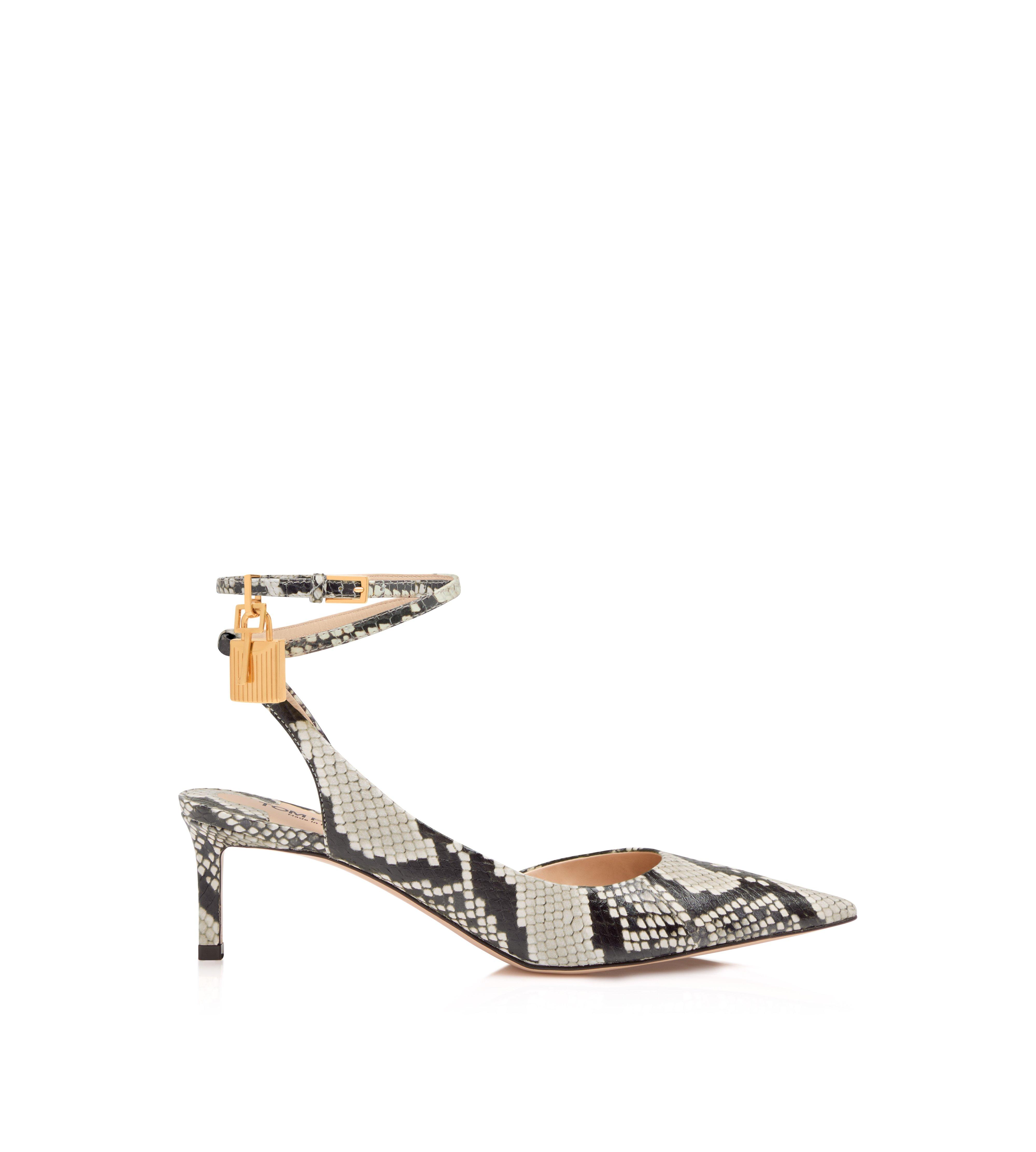 PRINTED PYTHON PADLOCK SLINGBACK