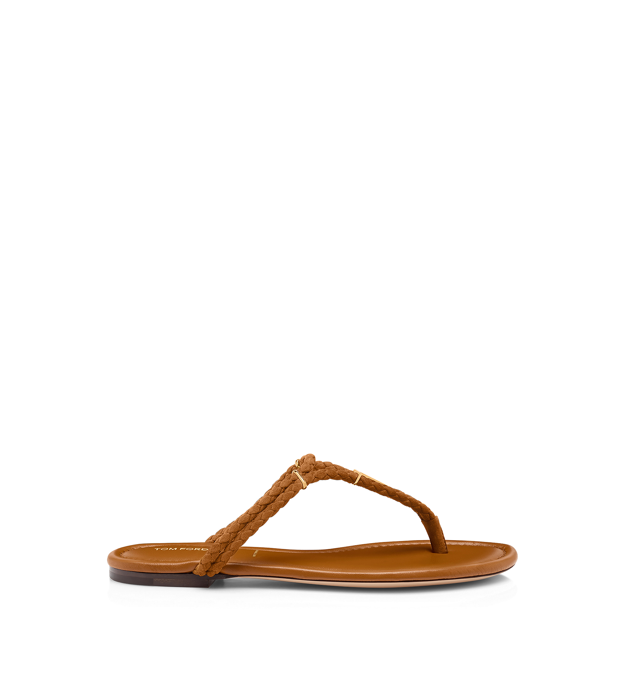 WOVEN SUEDE LILY THONG SANDAL
