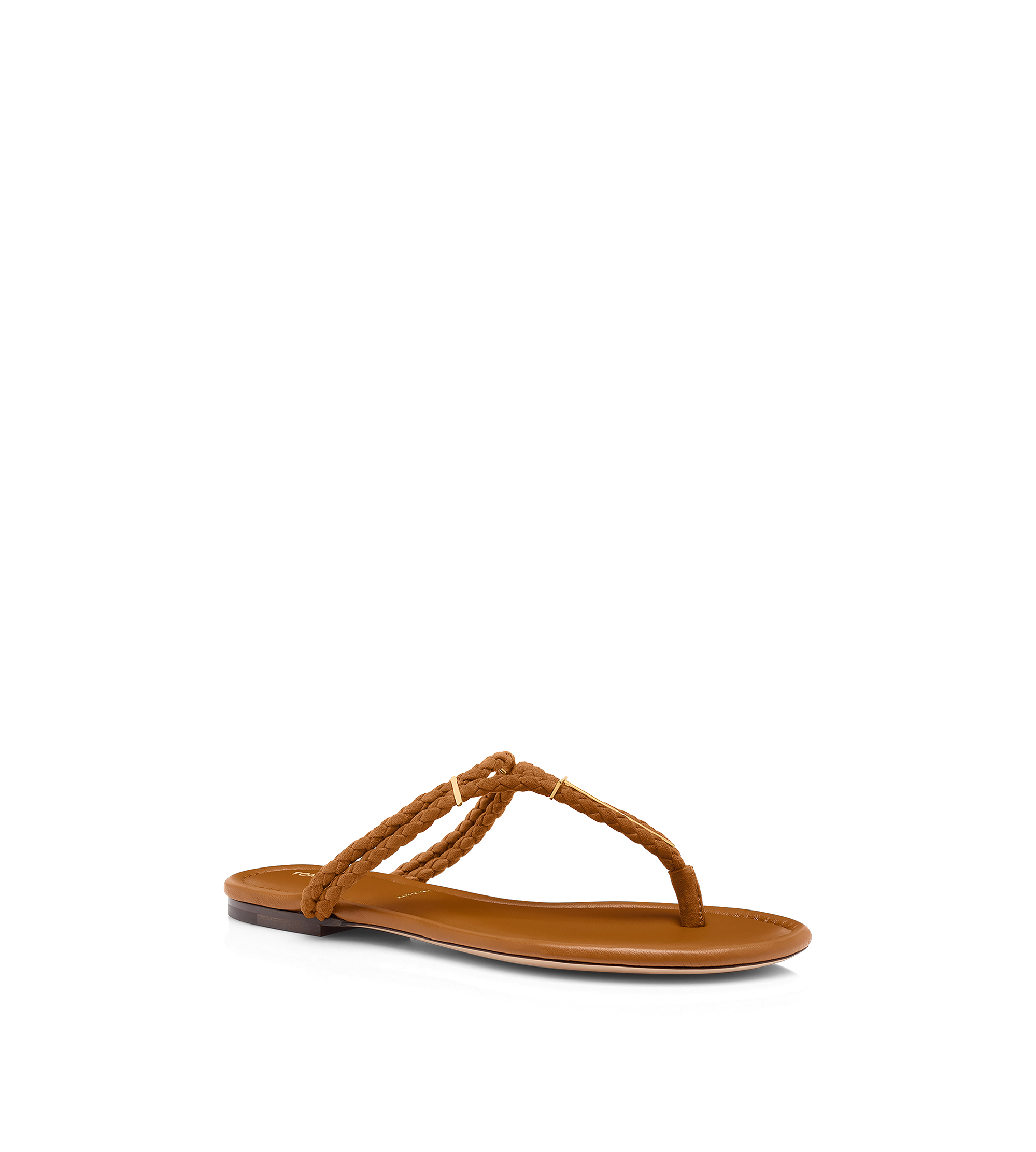 WOVEN SUEDE LILY THONG SANDAL