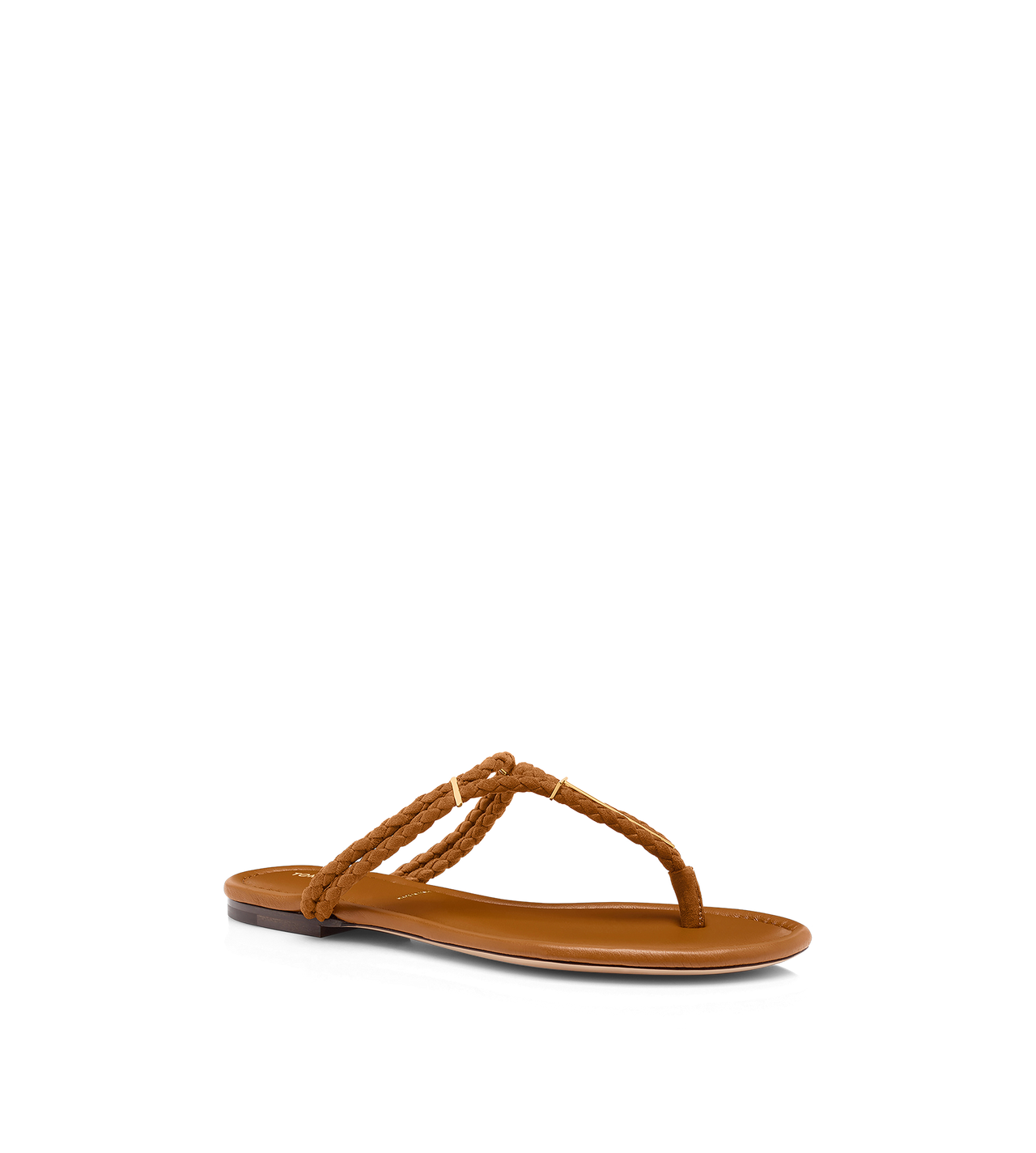 WOVEN SUEDE LILY THONG SANDAL image number 1