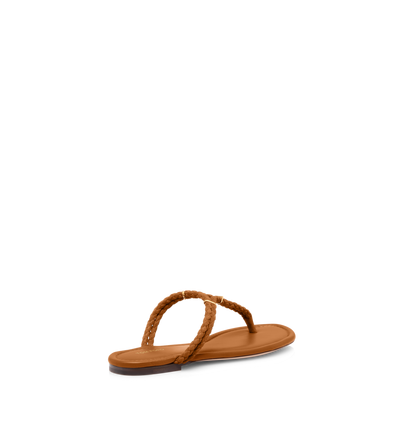 WOVEN SUEDE LILY THONG SANDAL image number 2