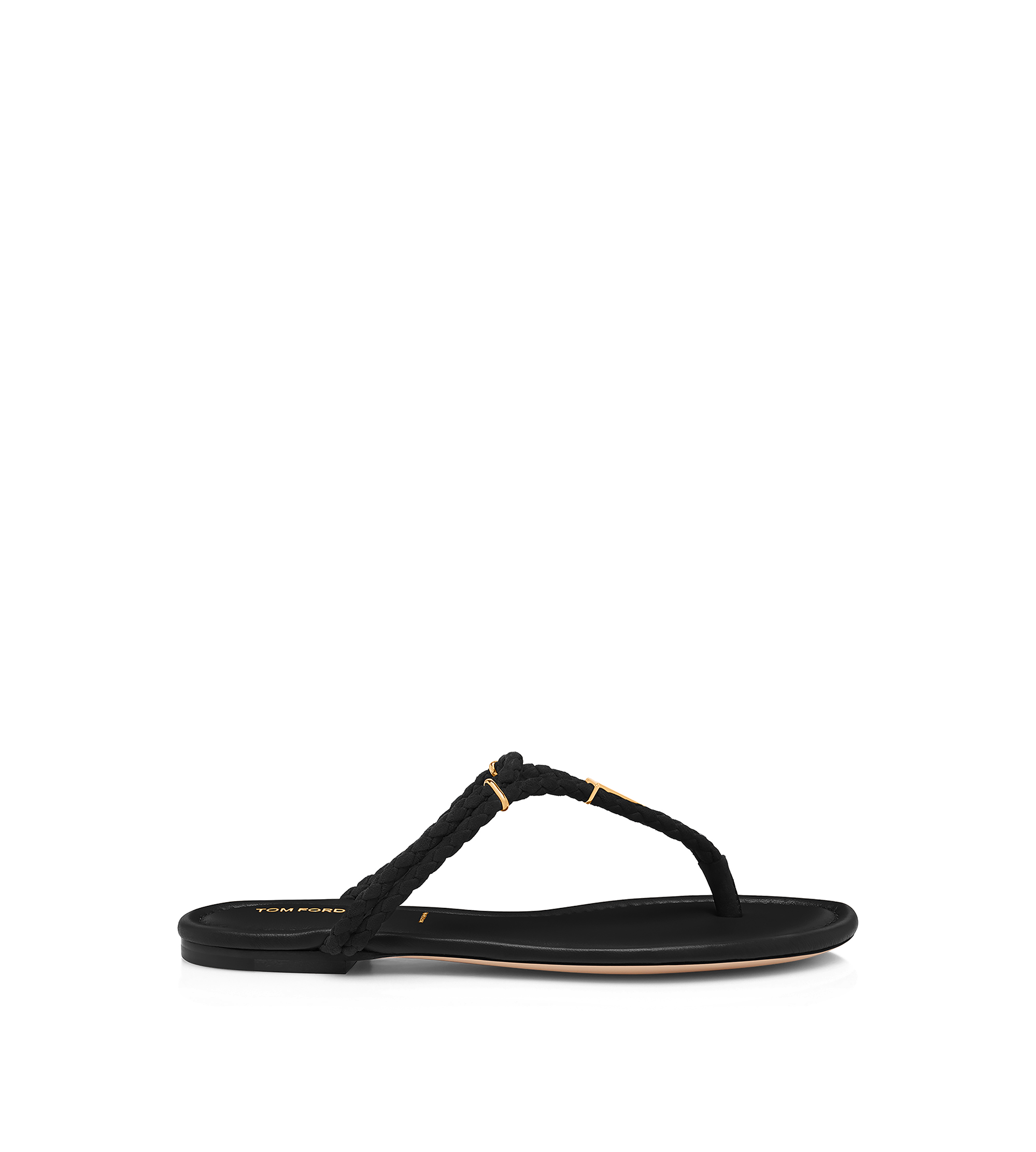 WOVEN SUEDE LILY THONG SANDAL