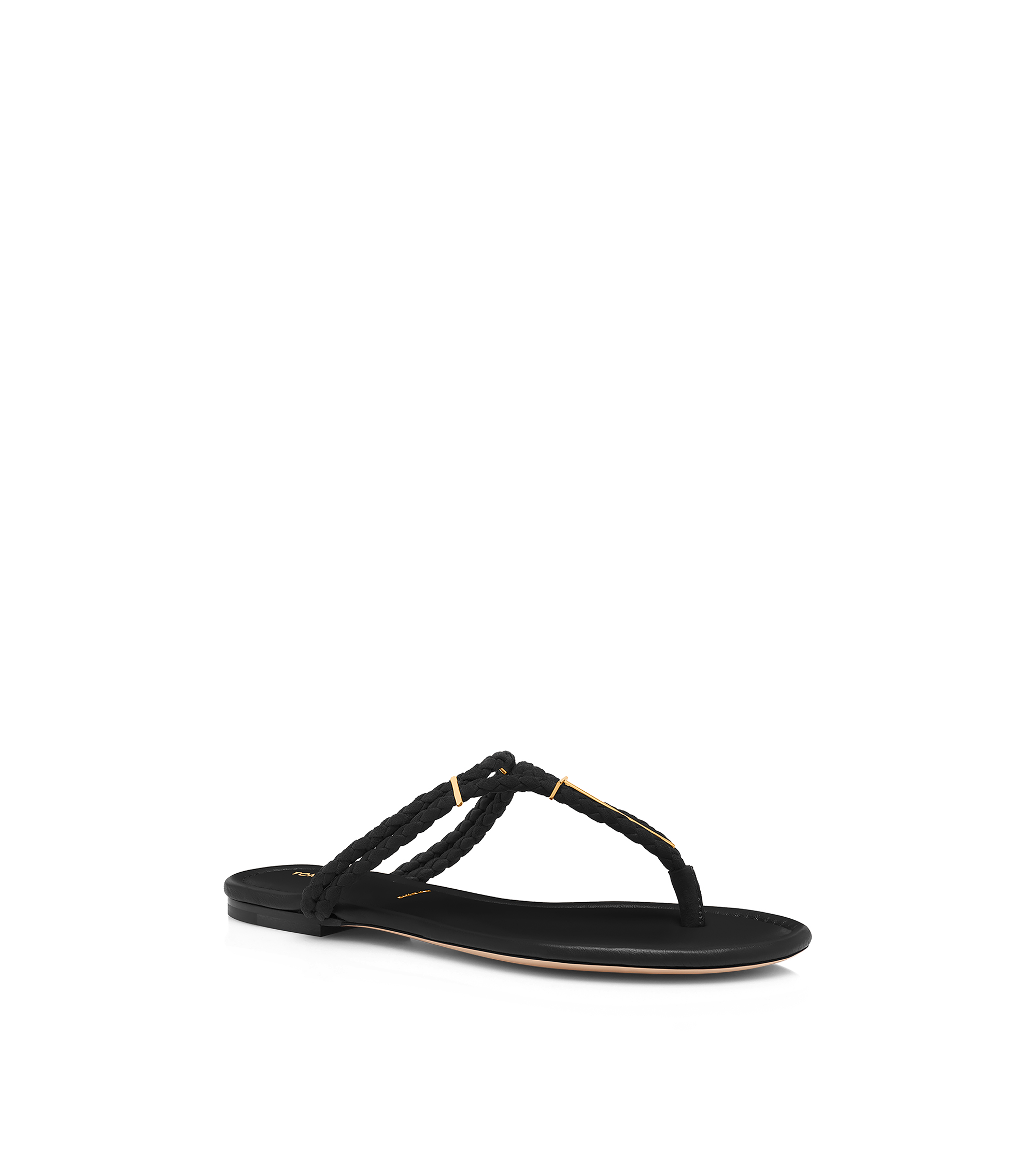WOVEN SUEDE LILY THONG SANDAL