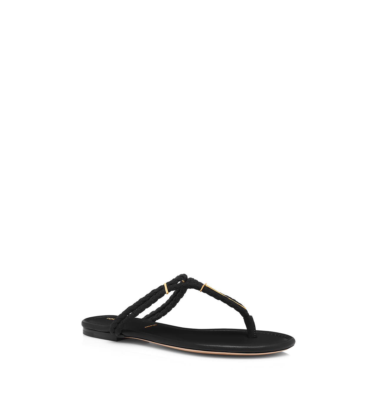 WOVEN SUEDE LILY THONG SANDAL image number 1