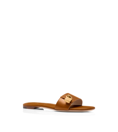 LEATHER PADLOCK SLIDE image number 1