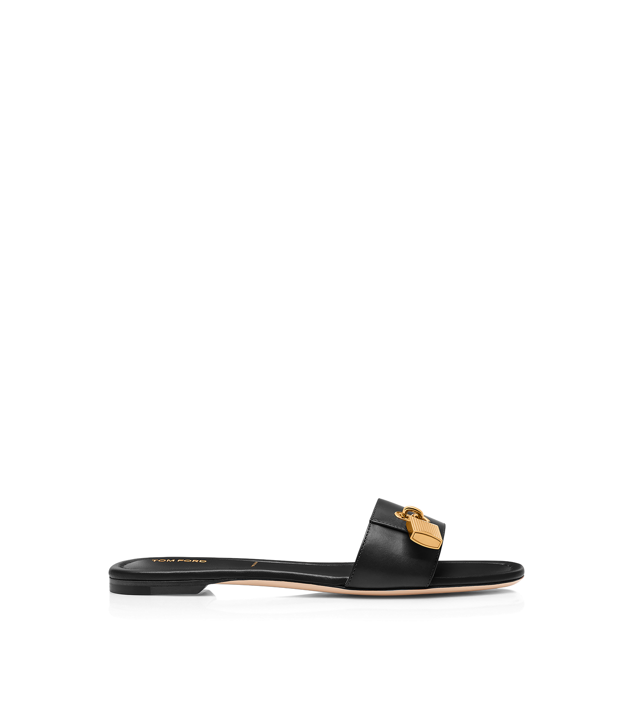LEATHER PADLOCK SLIDE image number 0