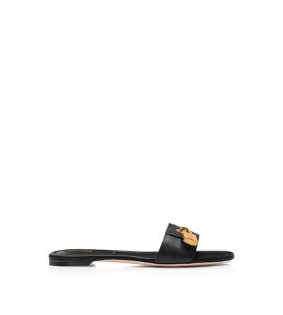 LEATHER PADLOCK SLIDE image number 0
