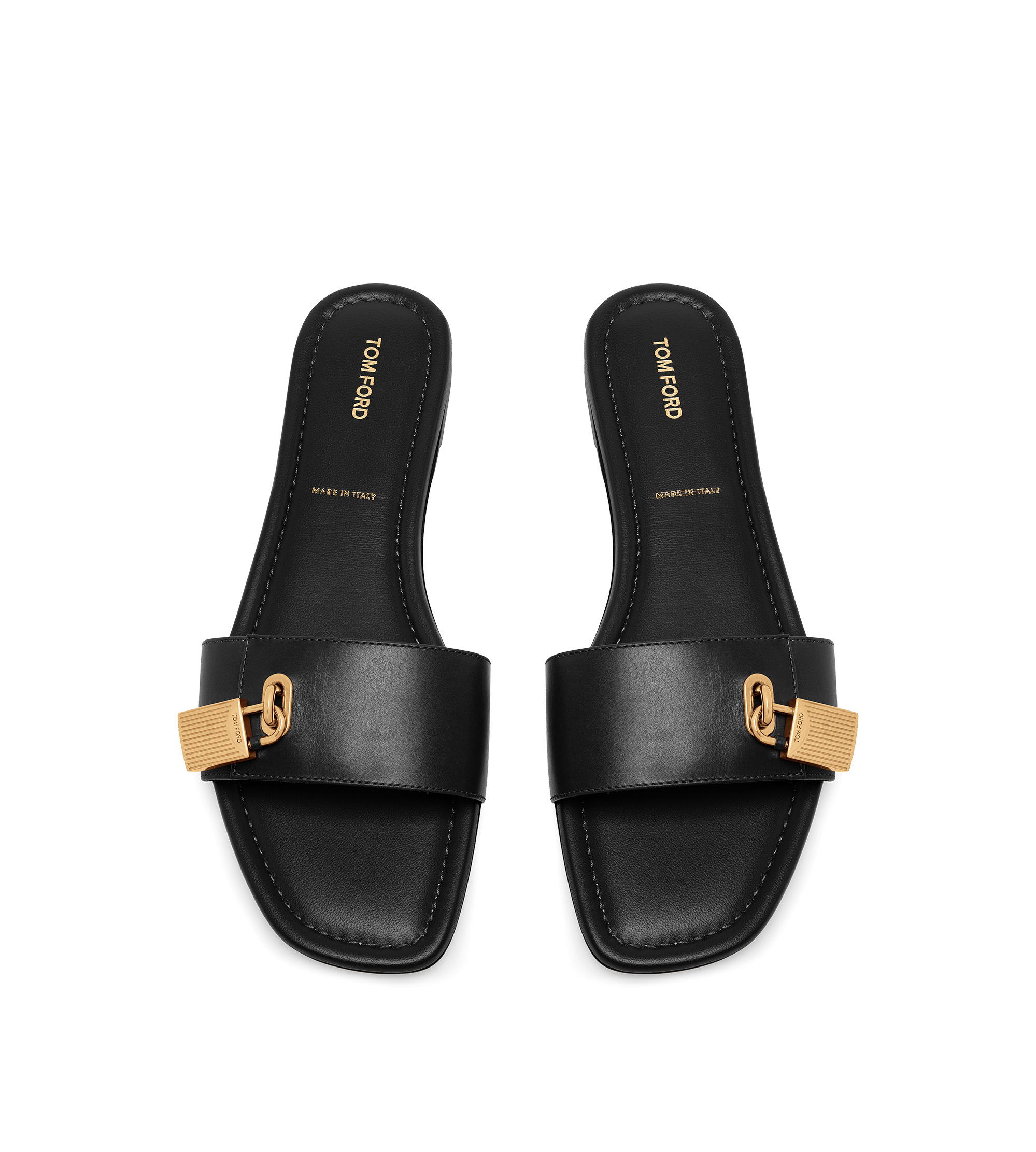 【関税＆送料込み】Tom Ford Sandals TOM FORD Leather T-Strap Platform Sandals - Bergdorf Goodman