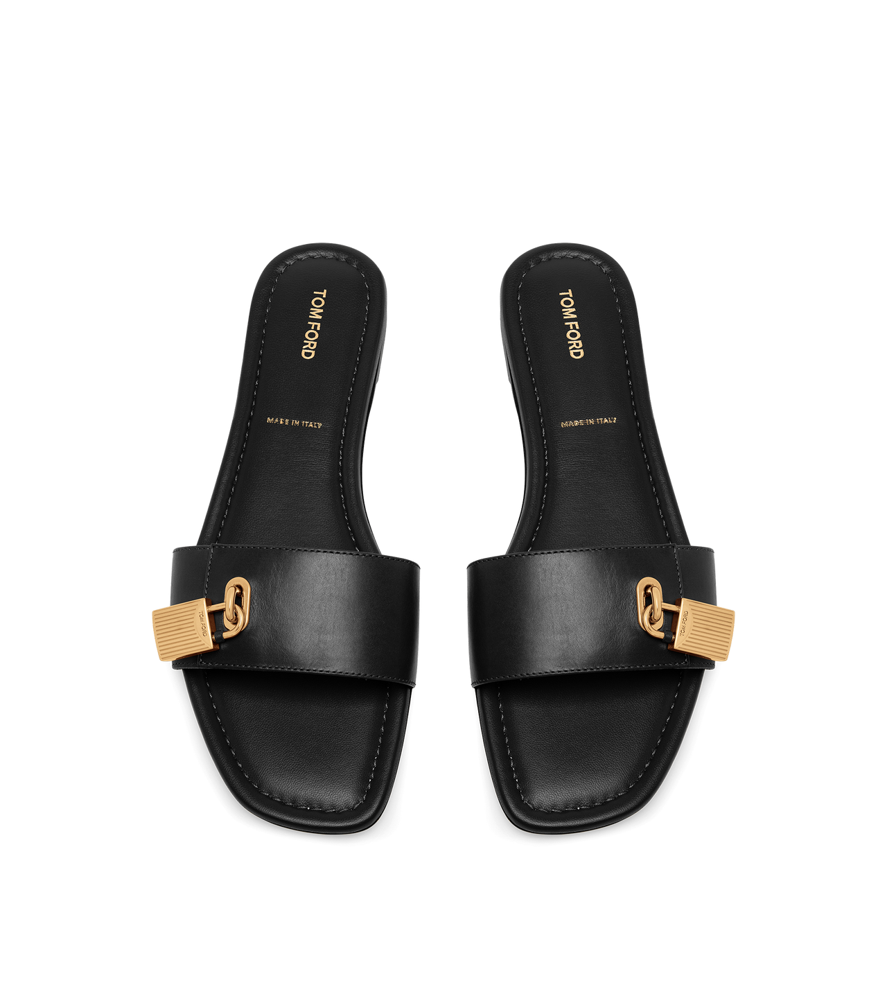 LEATHER PADLOCK SLIDE image number 3