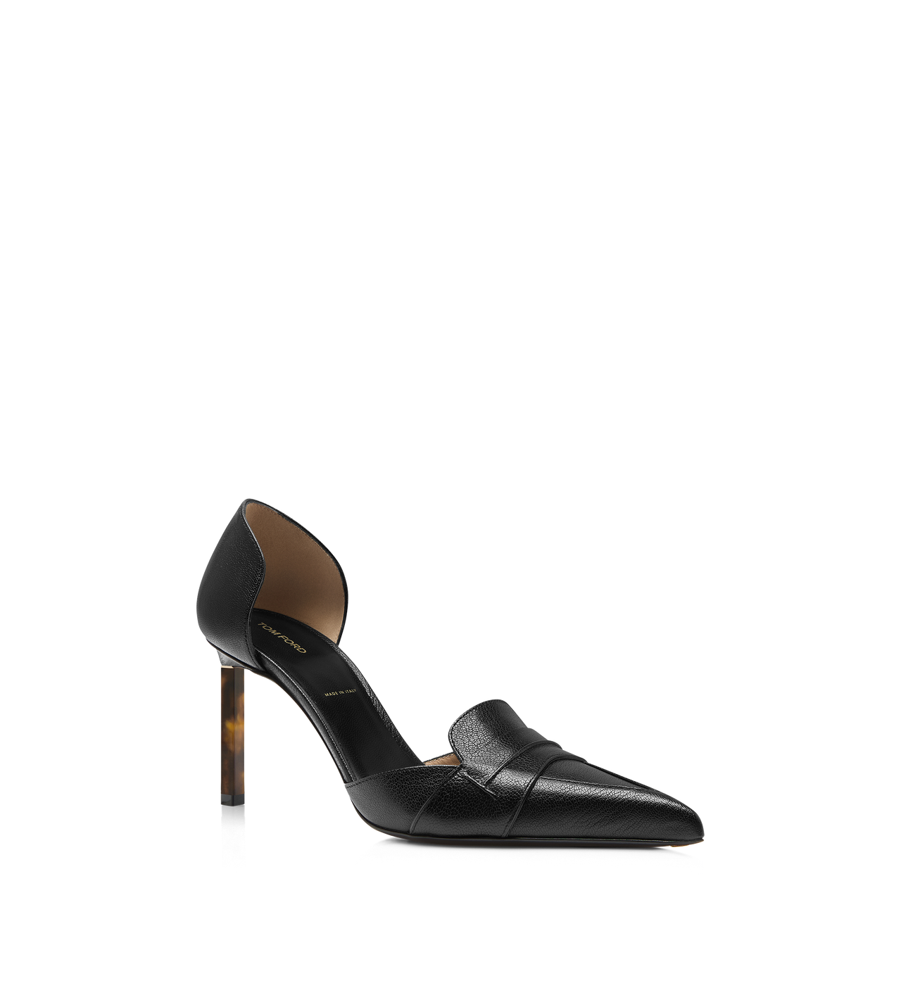 SUPPLE GRAIN LEATHER EVA D'ORSAY PUMP image number 1