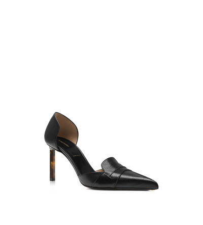 SUPPLE GRAIN LEATHER EVA D'ORSAY PUMP image number 1