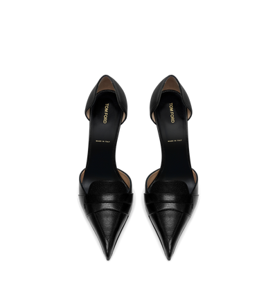 SUPPLE GRAIN LEATHER EVA D'ORSAY PUMP image number 3